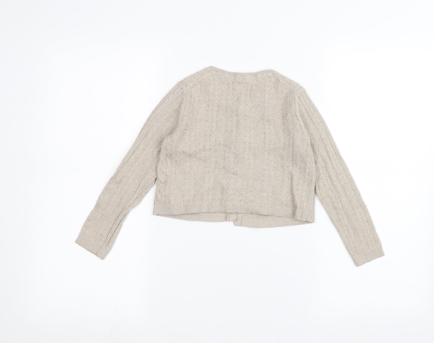 Mini Boden Girls Beige   Cardigan Jumper Size 6-7 Years