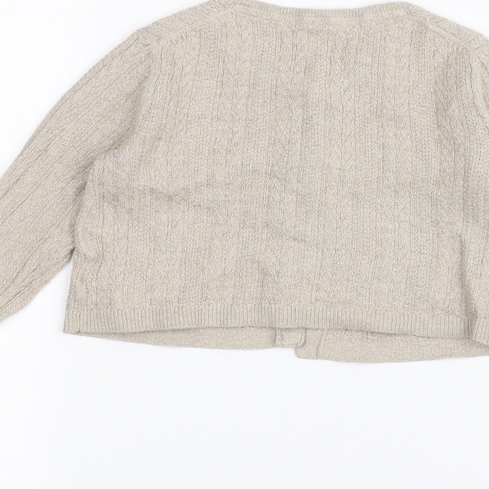 Mini Boden Girls Beige   Cardigan Jumper Size 6-7 Years