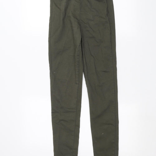 H&M Womens Green   Skinny Jeans Size 8 L28 in