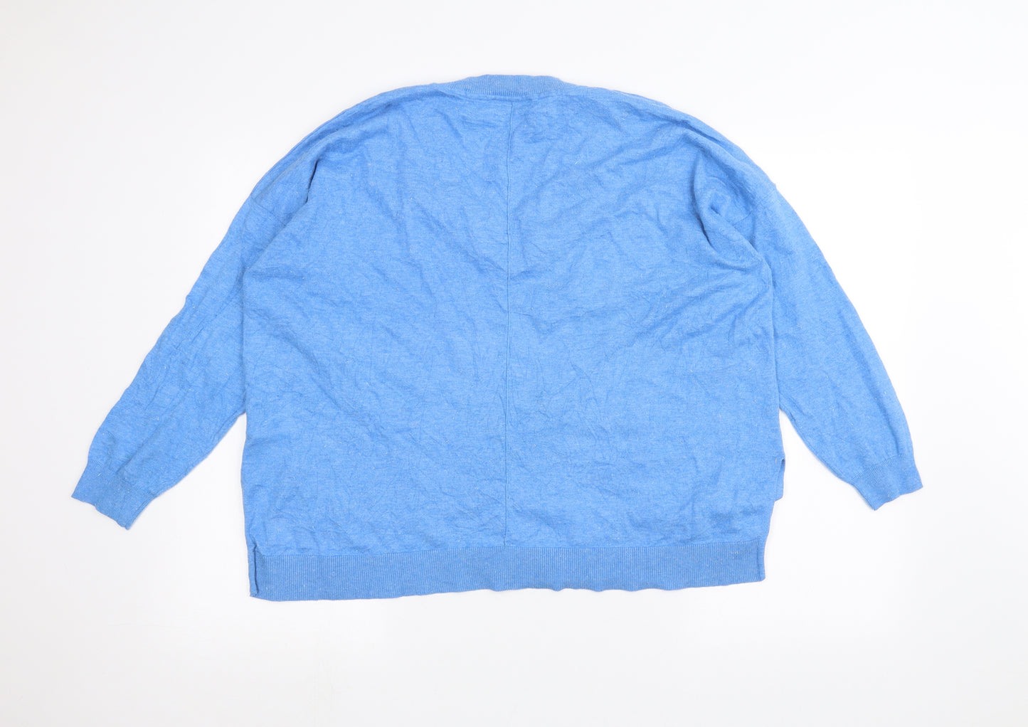 Mini Velvet Womens Blue   Pullover Jumper Size L
