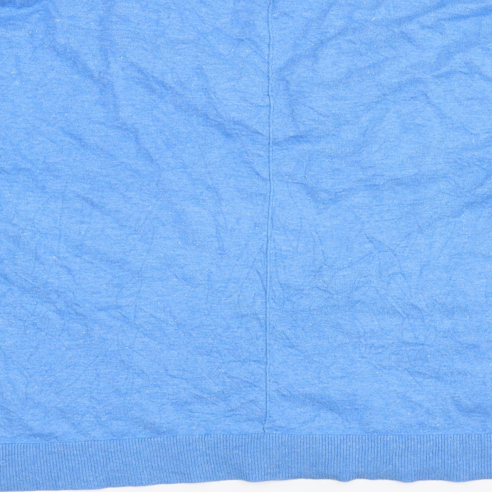 Mini Velvet Womens Blue   Pullover Jumper Size L