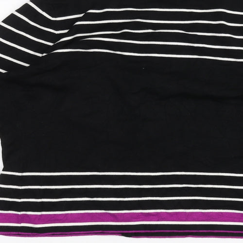 Precis Womens Black Striped  Cardigan Jumper Size M