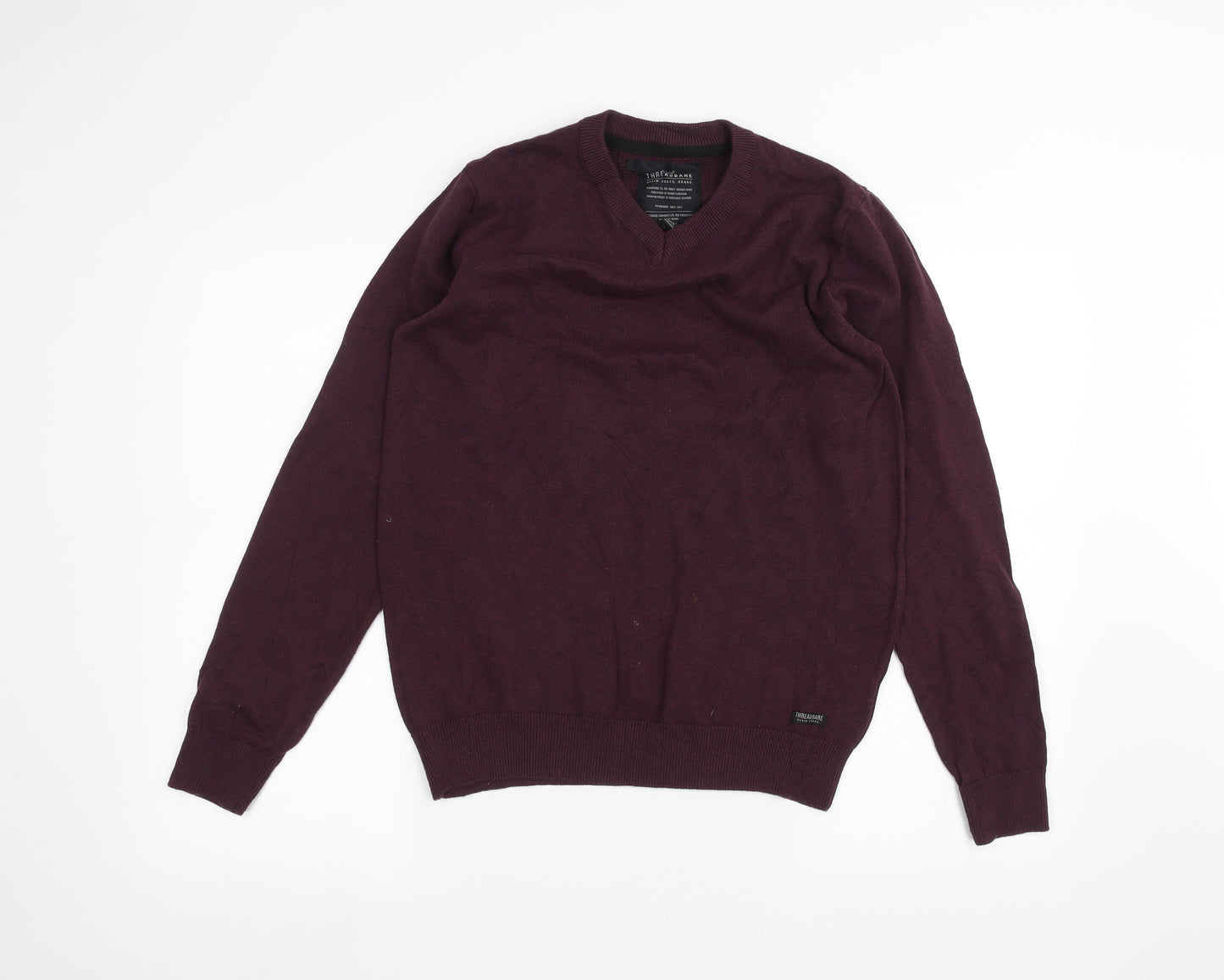 Threadbare Mens Purple   Pullover Jumper Size S