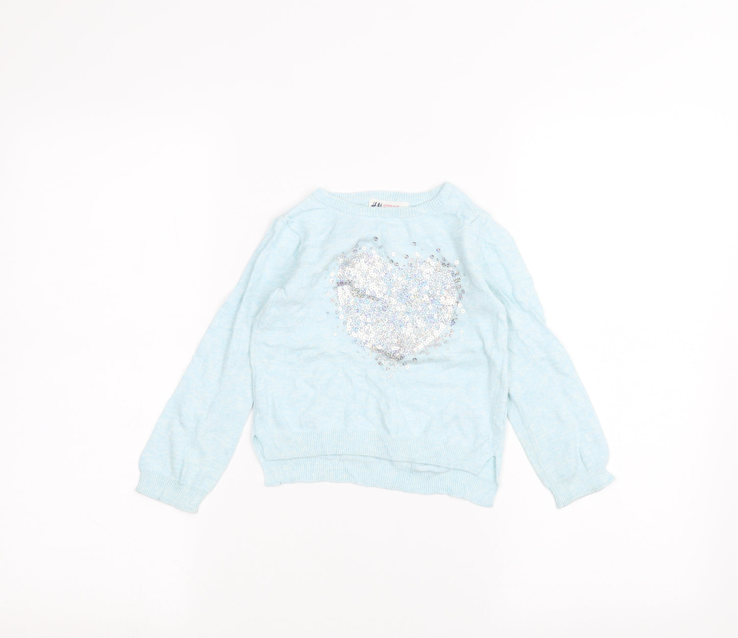 H&M Boys Blue   Pullover Jumper Size 3-4 Years