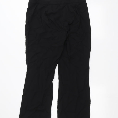 Papaya Womens Black   Trousers  Size 14 L25 in
