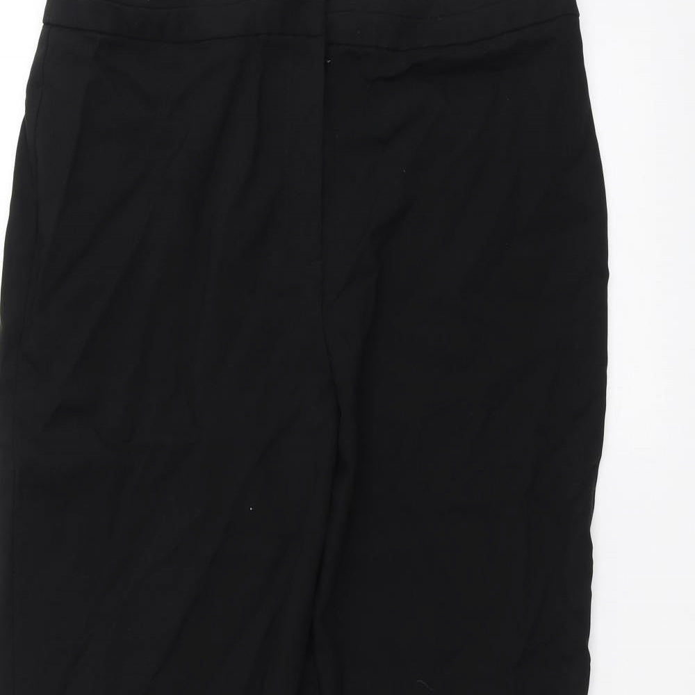 Papaya Womens Black   Trousers  Size 14 L25 in