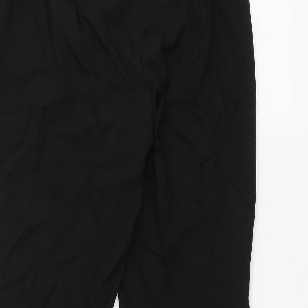Papaya Womens Black   Trousers  Size 14 L25 in