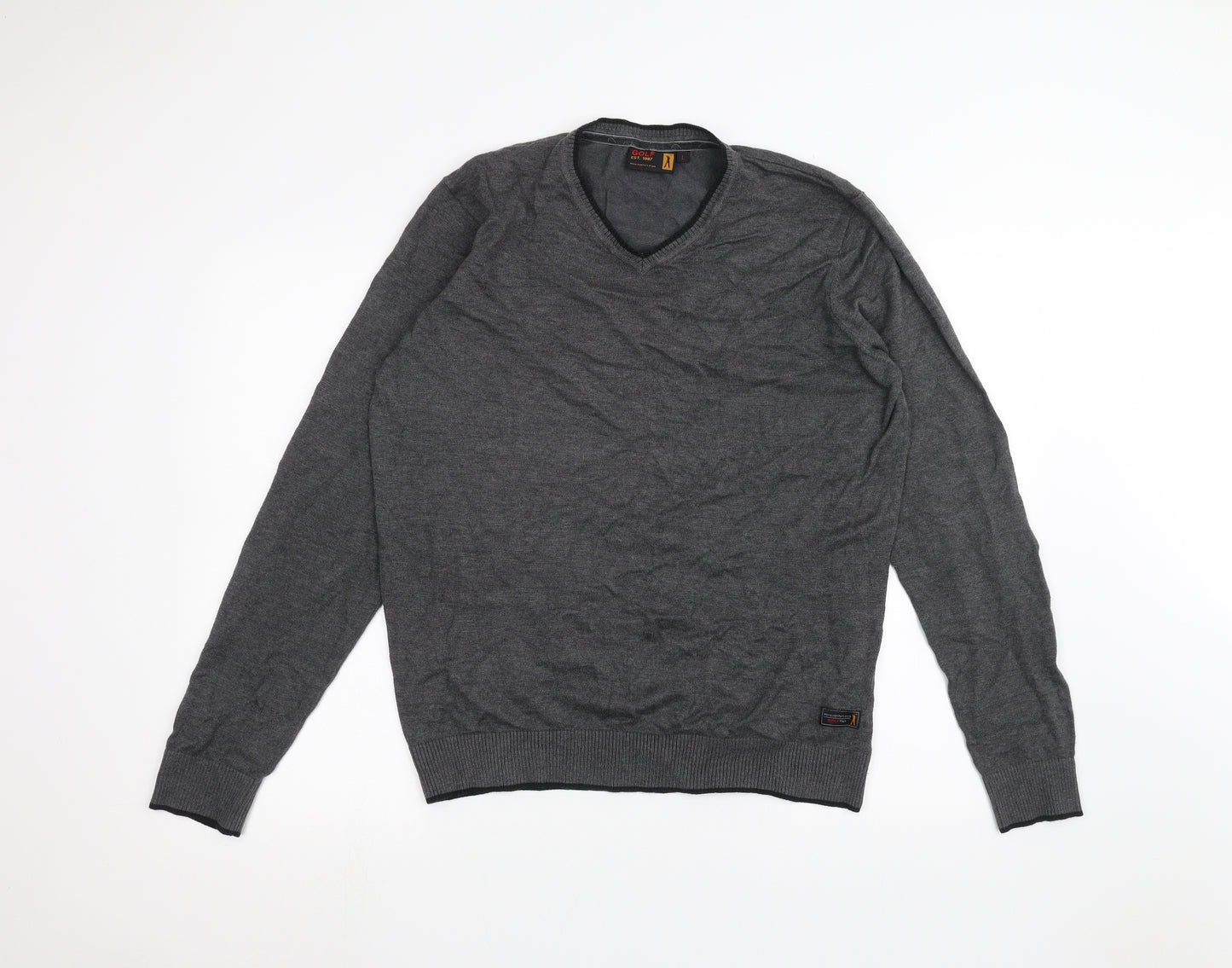 GOLF Mens Black   Pullover Jumper Size L