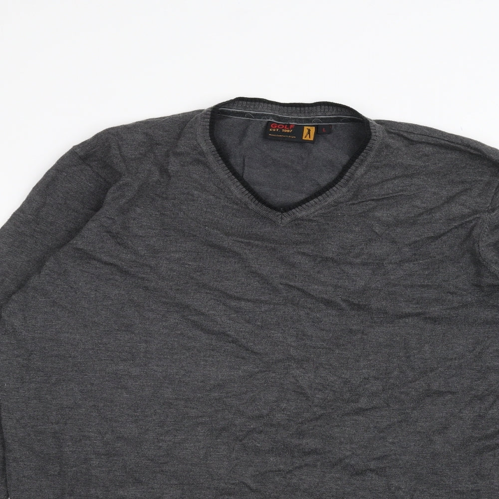GOLF Mens Black   Pullover Jumper Size L
