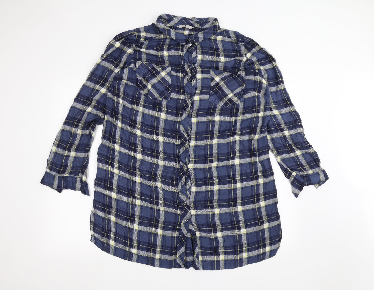 TU Mens Blue    Dress Shirt Size 20