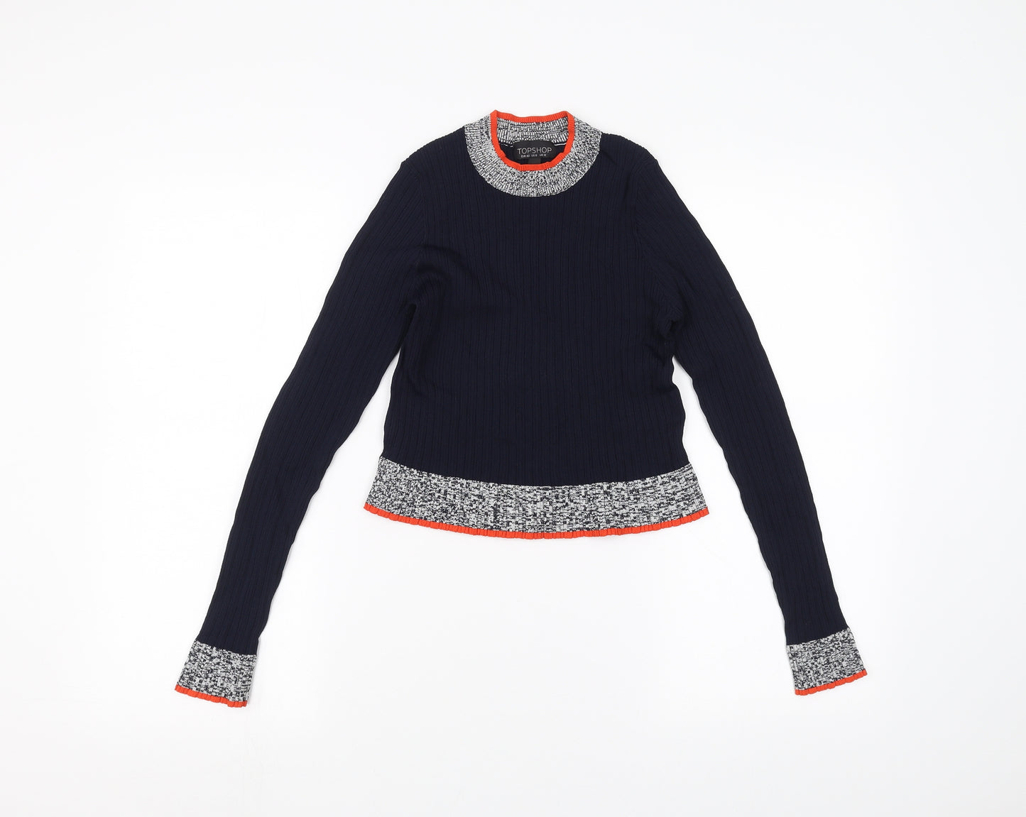 Topshop Womens Blue   Basic T-Shirt Size 12