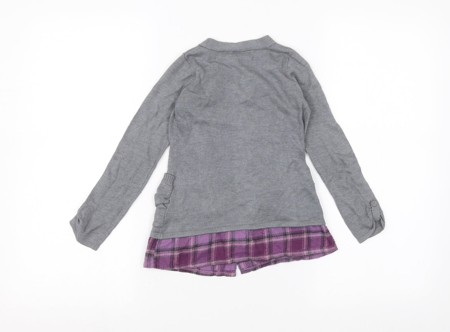 Matalan Girls Grey   Cardigan Jumper Size 3-4 Years