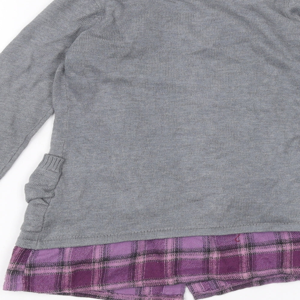 Matalan Girls Grey   Cardigan Jumper Size 3-4 Years