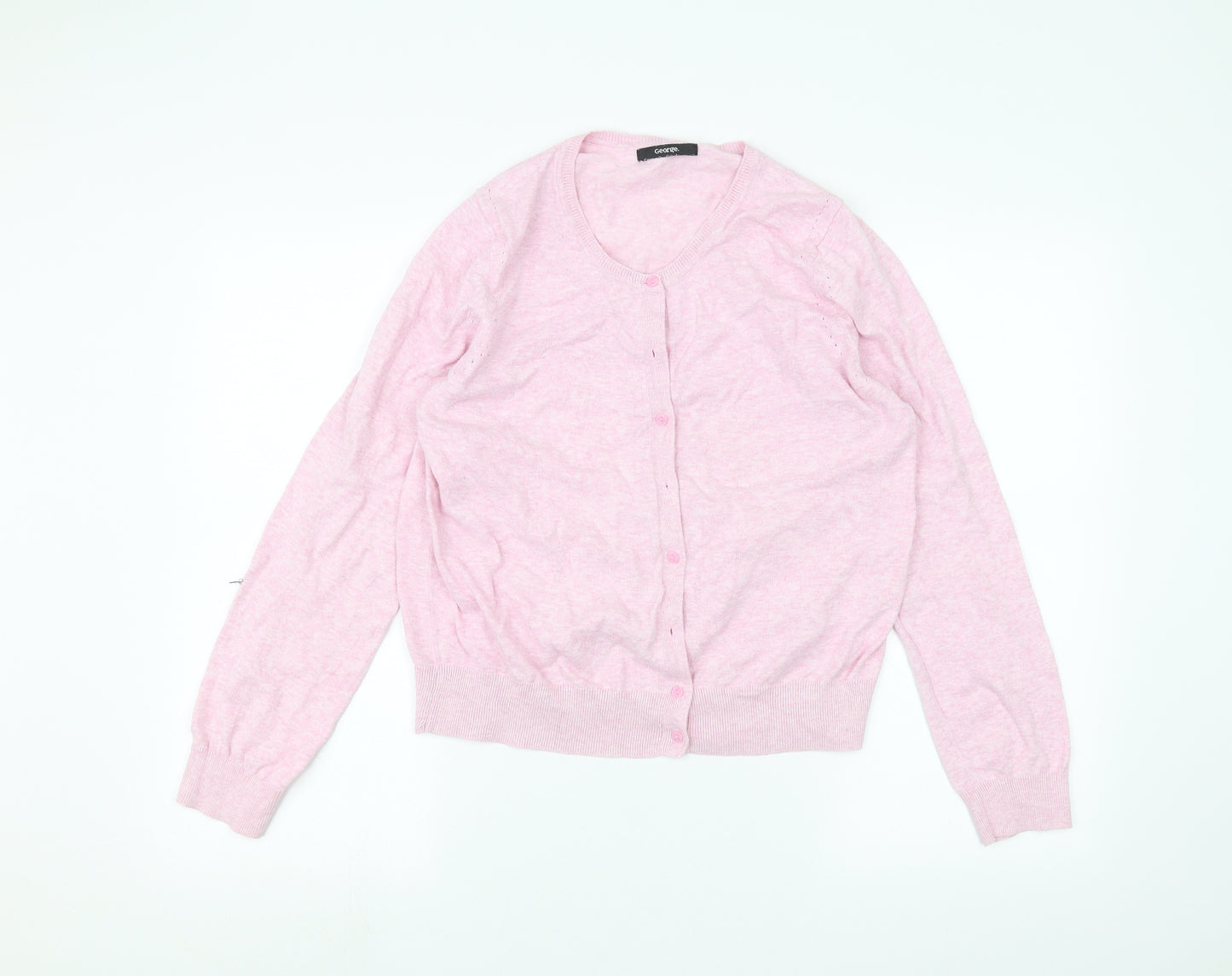 George Womens Pink   Cardigan Jumper Size 16