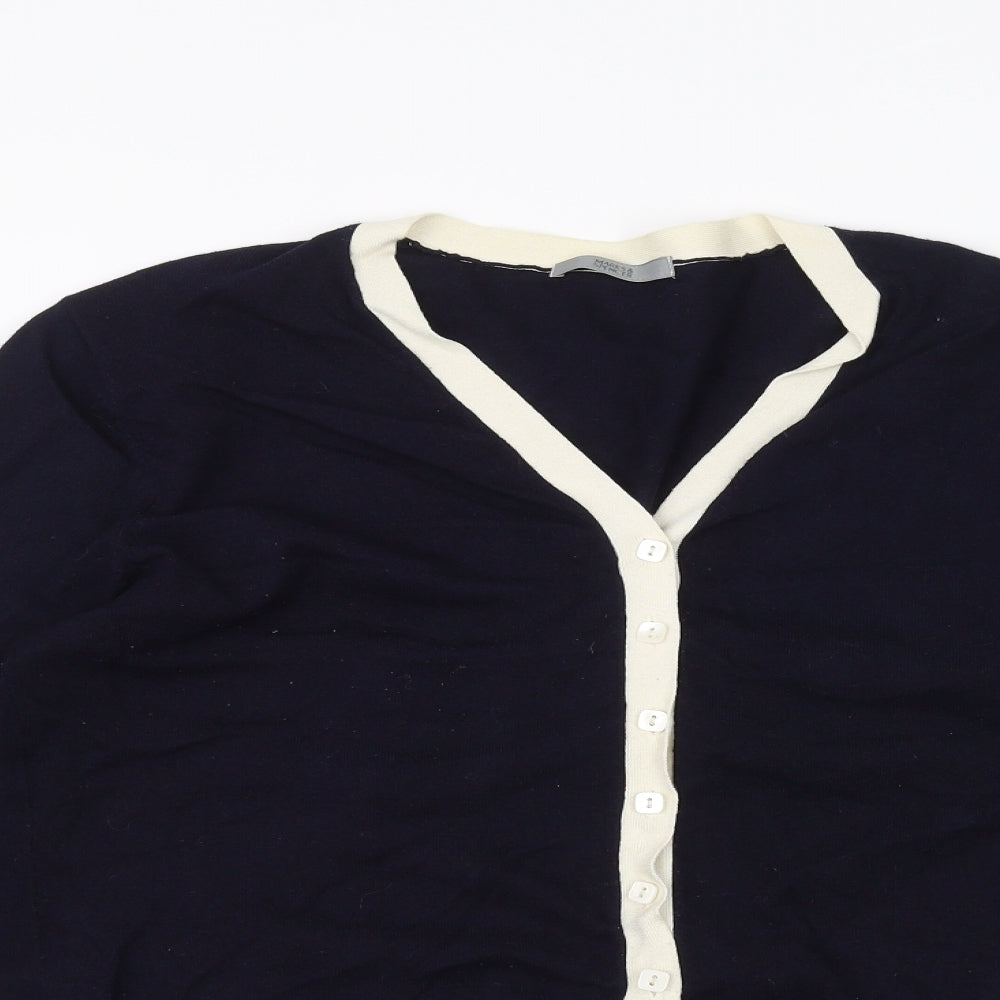 Marks and Spencer Womens Blue   Cardigan Jumper Size 18