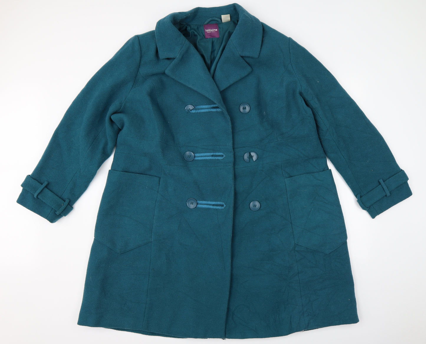 Talissme Womens Green   Jacket Coat Size 20