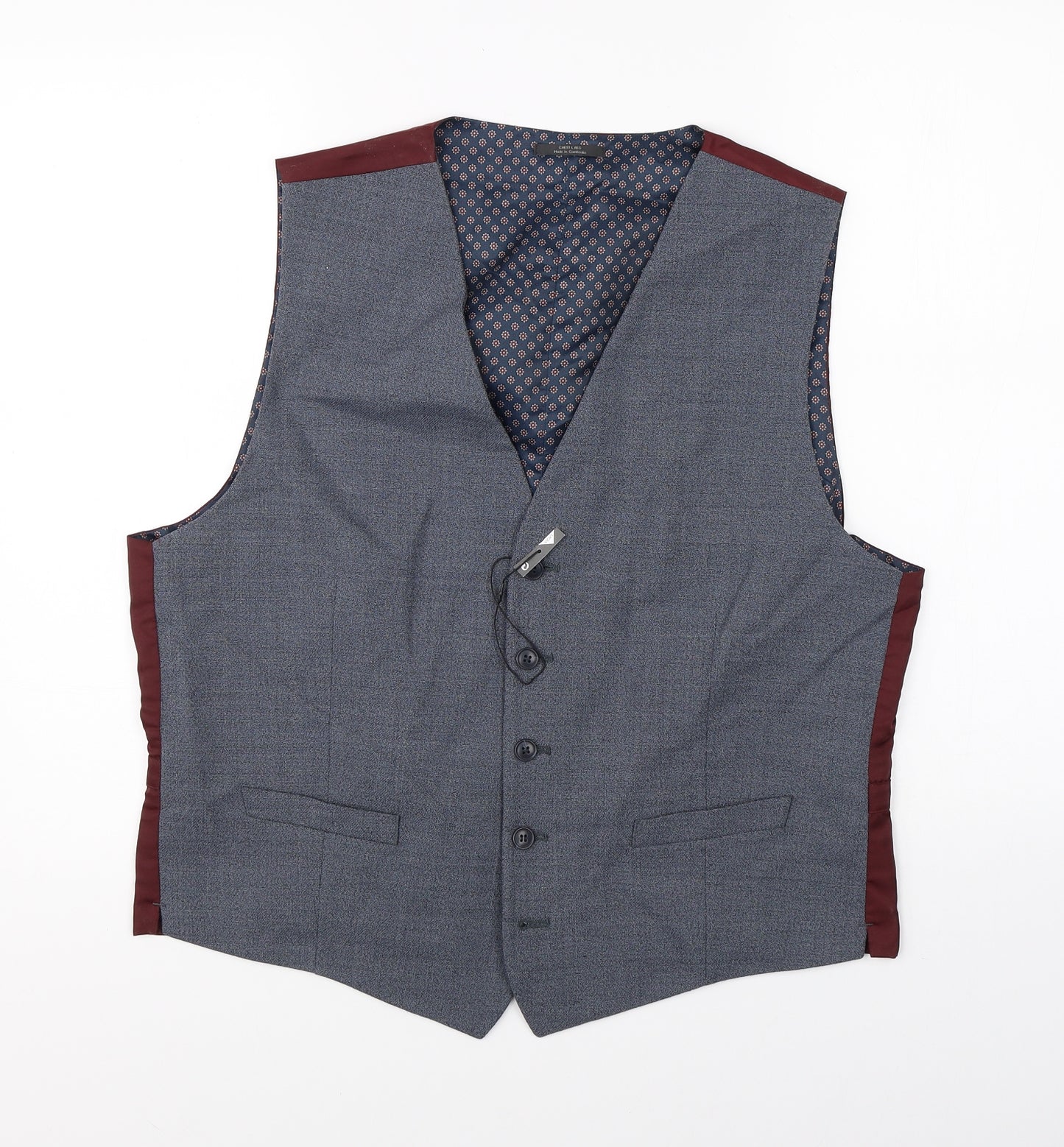 Marks & Spencer Mens Grey   Jacket Suit Waistcoat Size XL