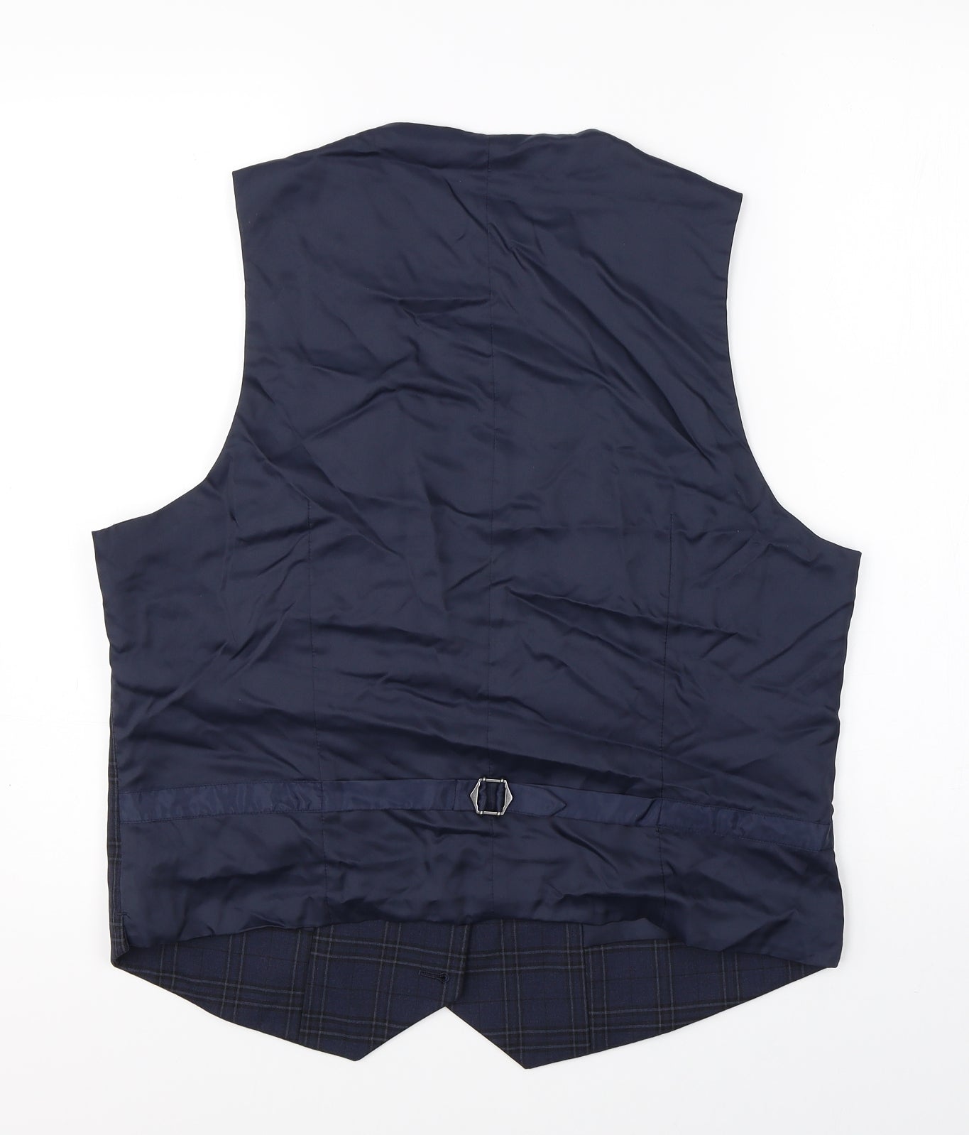 M&S Mens Blue   Jacket Suit Waistcoat Size L