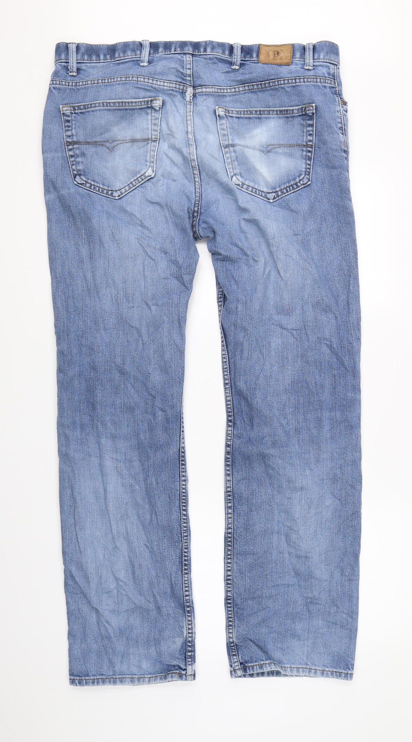 M&S Mens Blue  Denim Straight Jeans Size 38 L33 in