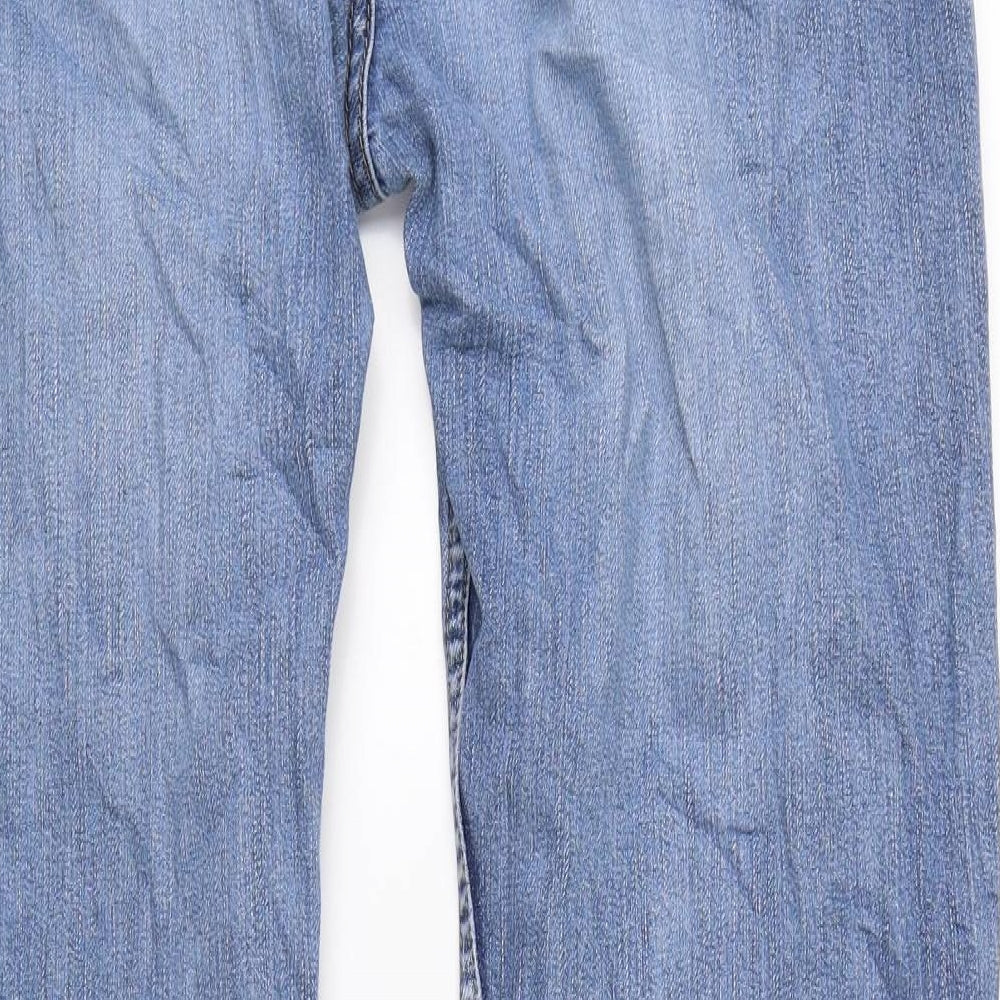M&S Mens Blue  Denim Straight Jeans Size 38 L33 in