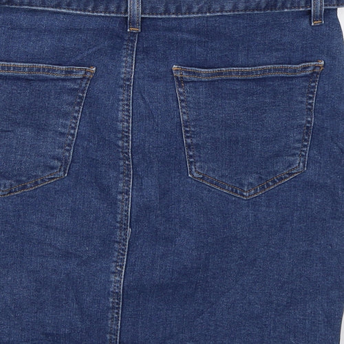 Denim CO Womens Blue  Denim Straight & Pencil Skirt Size 8