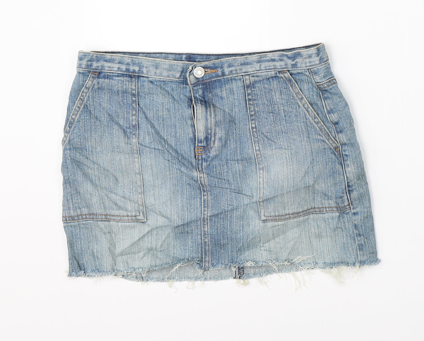 Gap Womens Blue  Denim Straight & Pencil Skirt Size 29 in