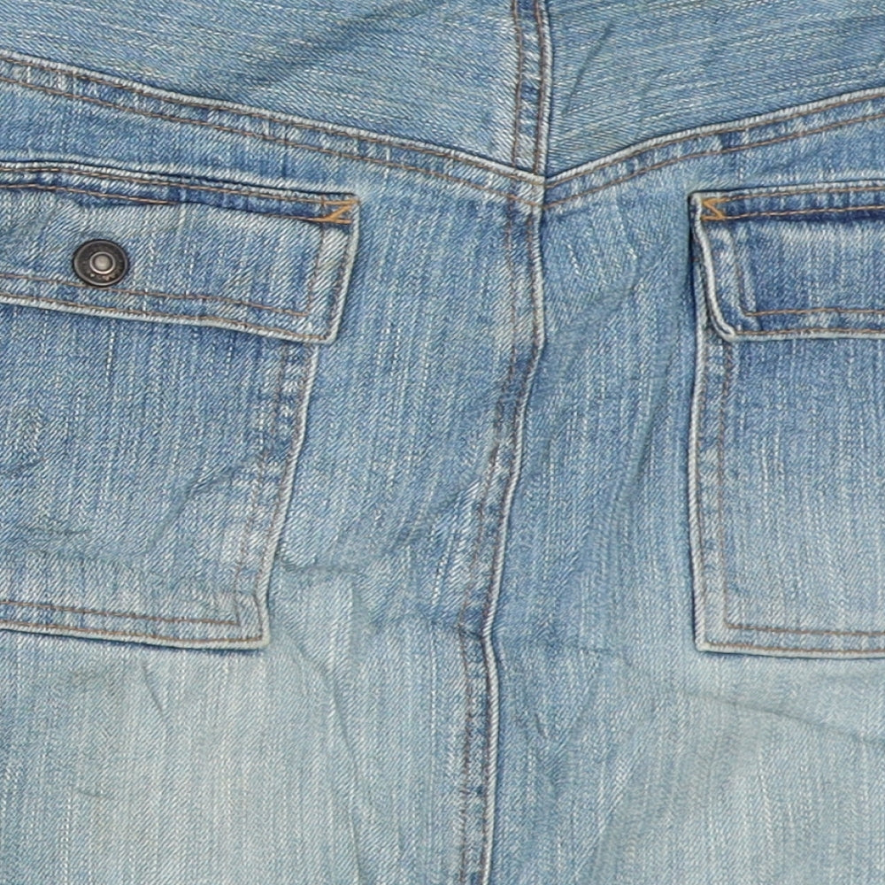 Gap Womens Blue  Denim Straight & Pencil Skirt Size 29 in