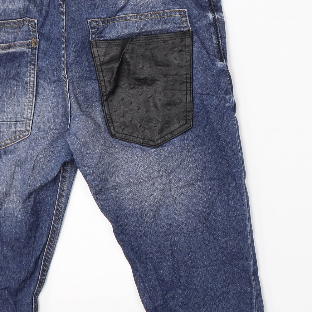 Zara Man Mens Blue  Denim Chino Shorts Size 32