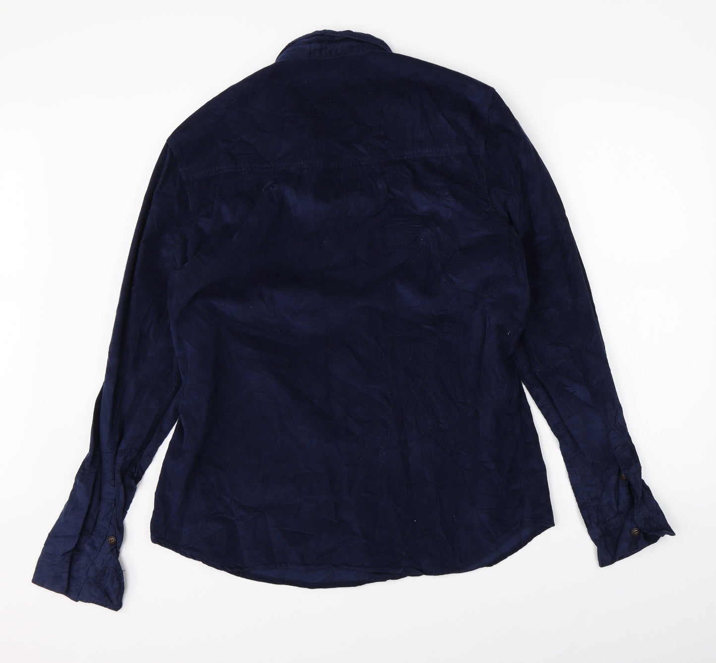 Element Mens Blue  Corduroy  Button-Up Size XL