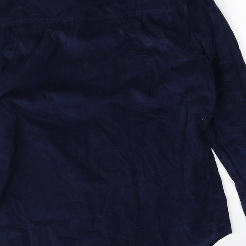 Element Mens Blue  Corduroy  Button-Up Size XL