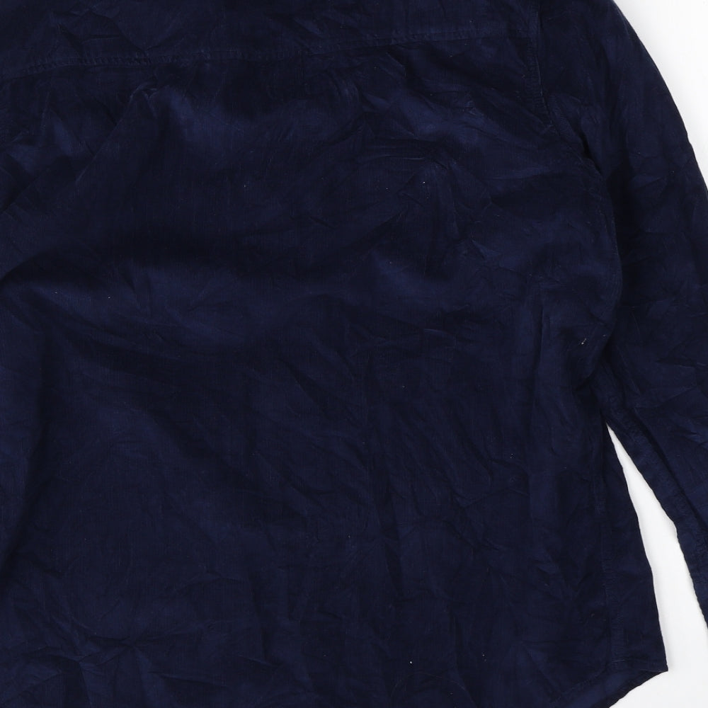 Element Mens Blue  Corduroy  Button-Up Size XL