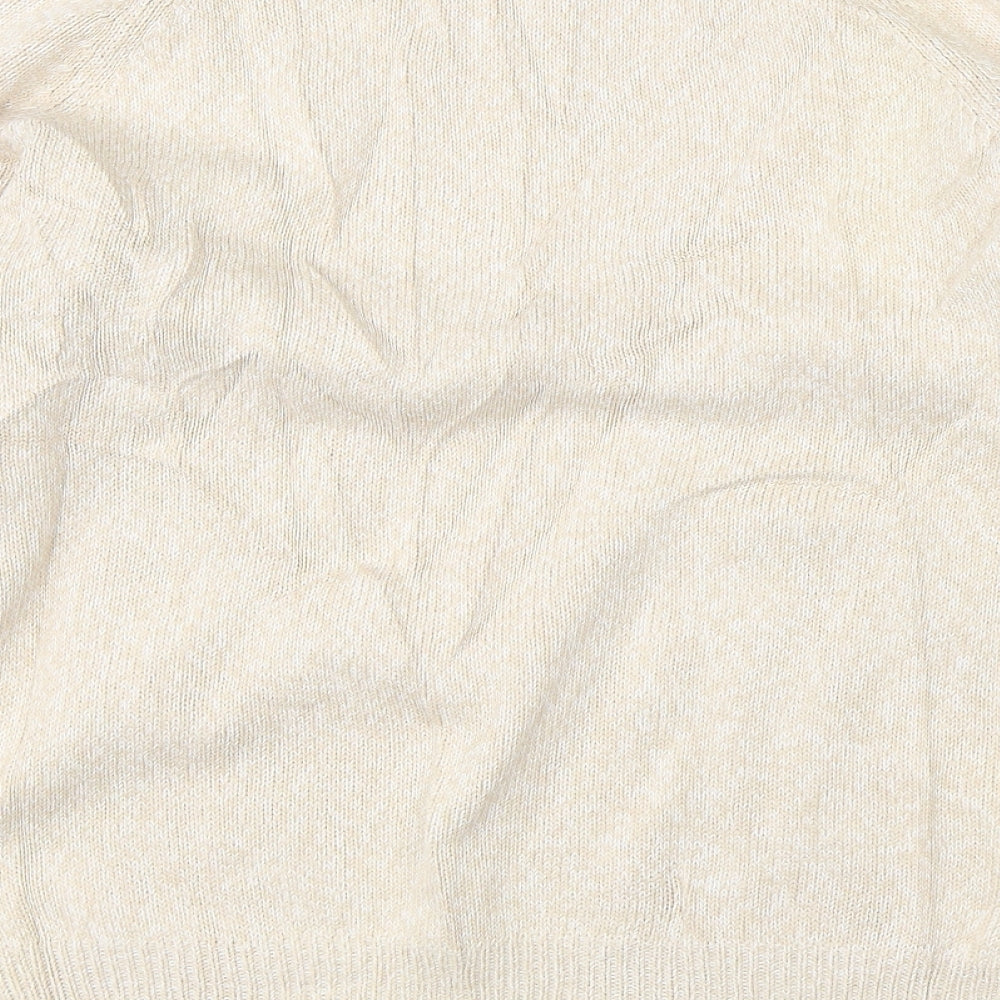 Joie De Vivre Womens Beige  Knit Pullover Jumper Size M