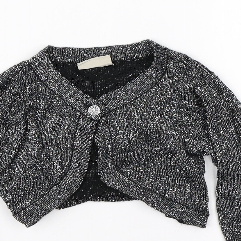 NEXT Girls Grey   Shrug Jumper Size 2-3 Years