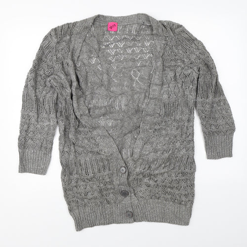 George Womens Grey  Knit Shrug Jumper Size 16