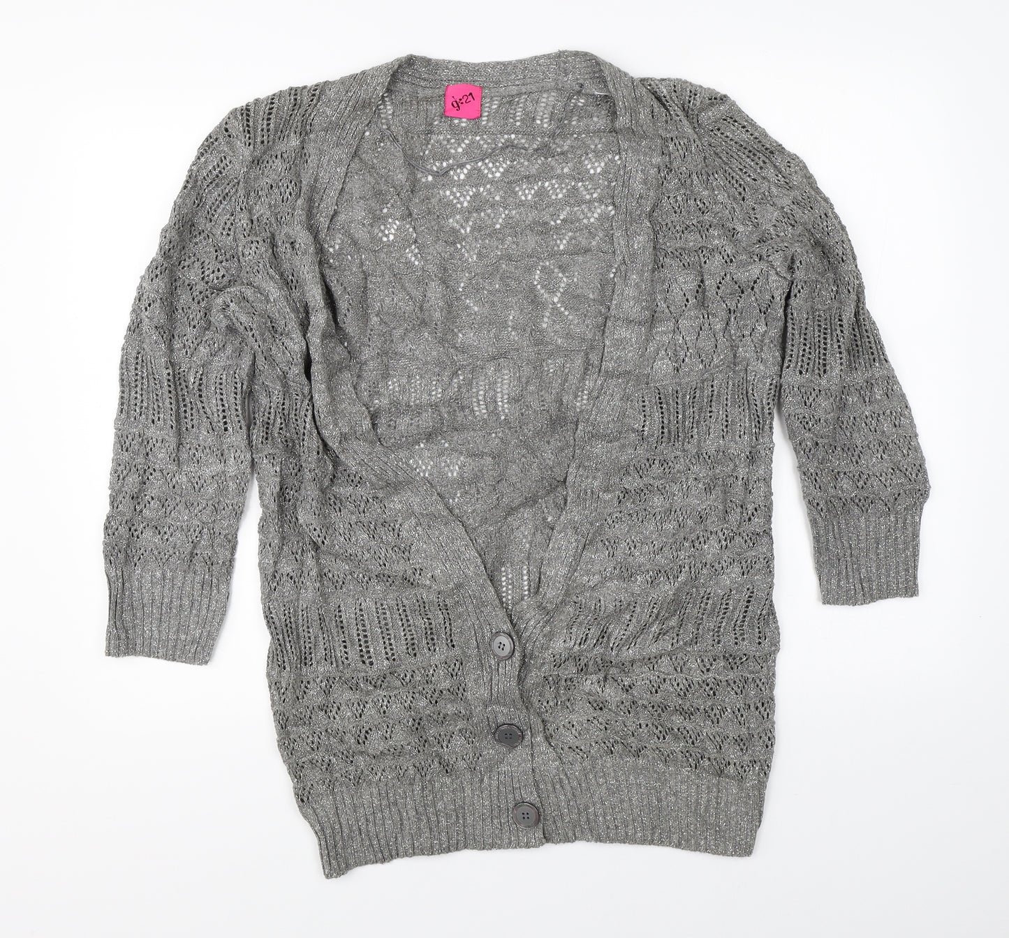 George Womens Grey  Knit Shrug Jumper Size 16