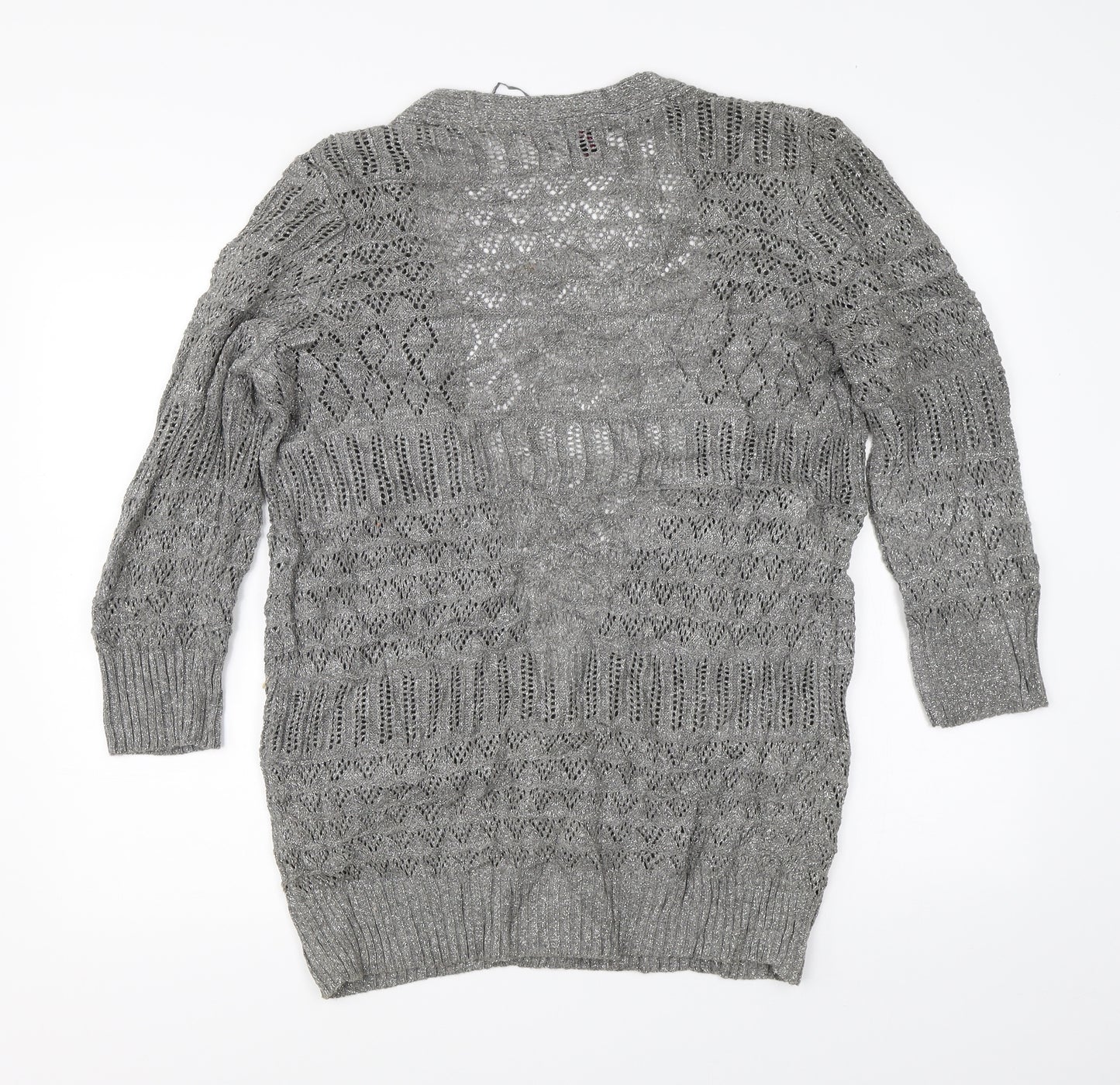 George Womens Grey  Knit Shrug Jumper Size 16