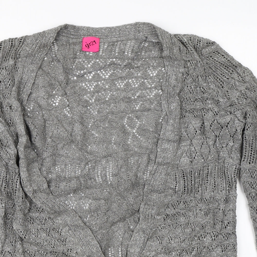 George Womens Grey  Knit Shrug Jumper Size 16