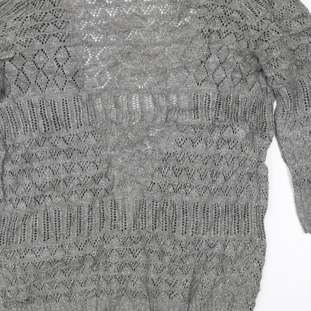 George Womens Grey  Knit Shrug Jumper Size 16