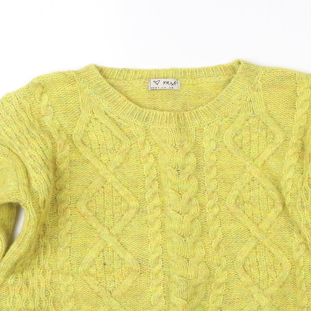 NEXT Boys Yellow  Knit Pullover Jumper Size 10 Years
