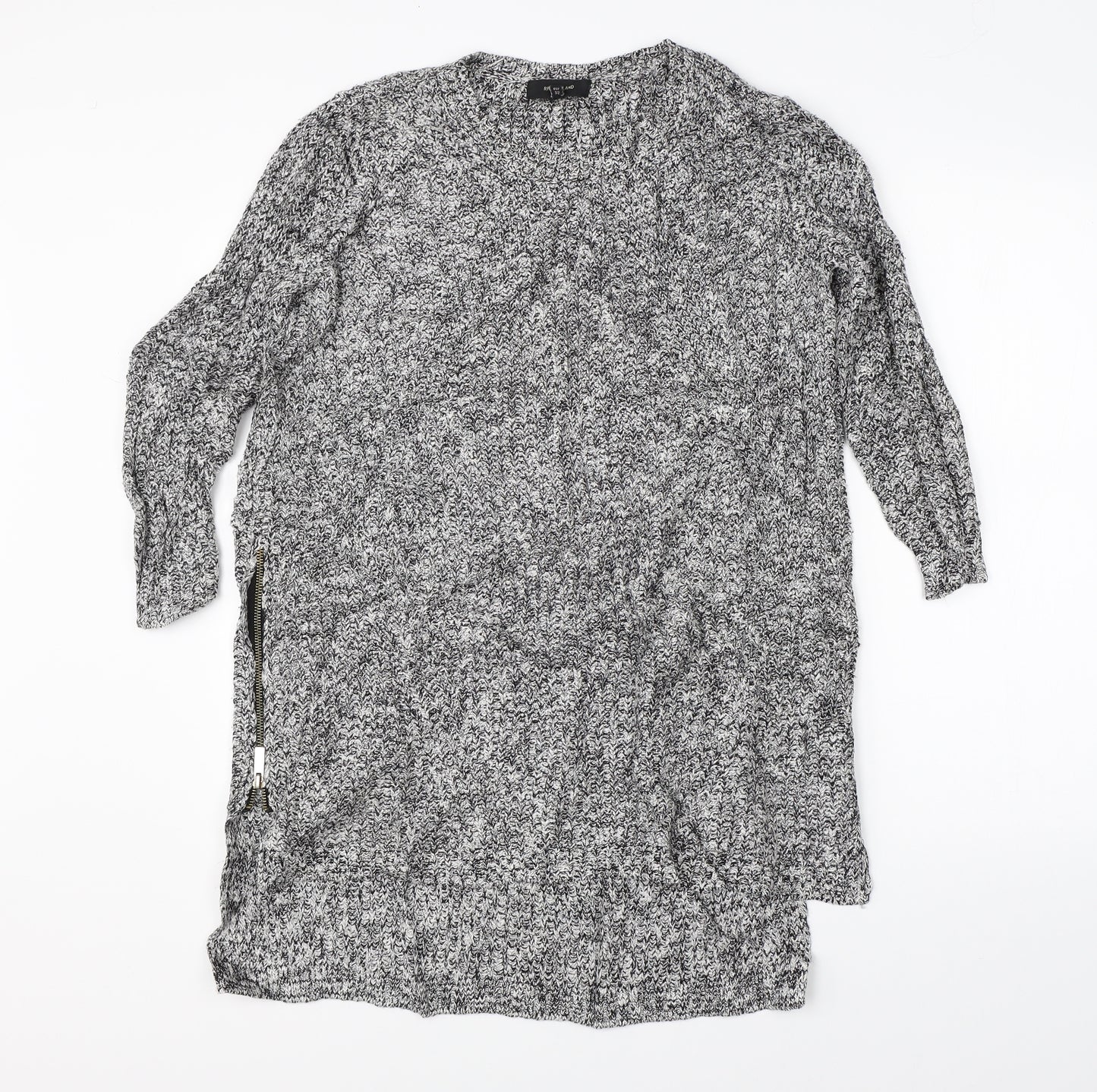 River Island Womens Grey  Knit Pullover Jumper Size 6
