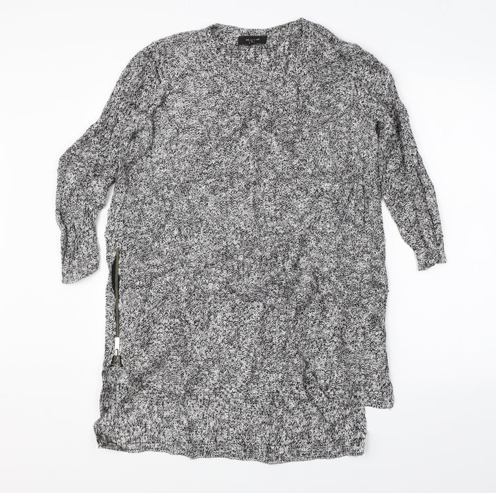 River Island Womens Grey  Knit Pullover Jumper Size 6