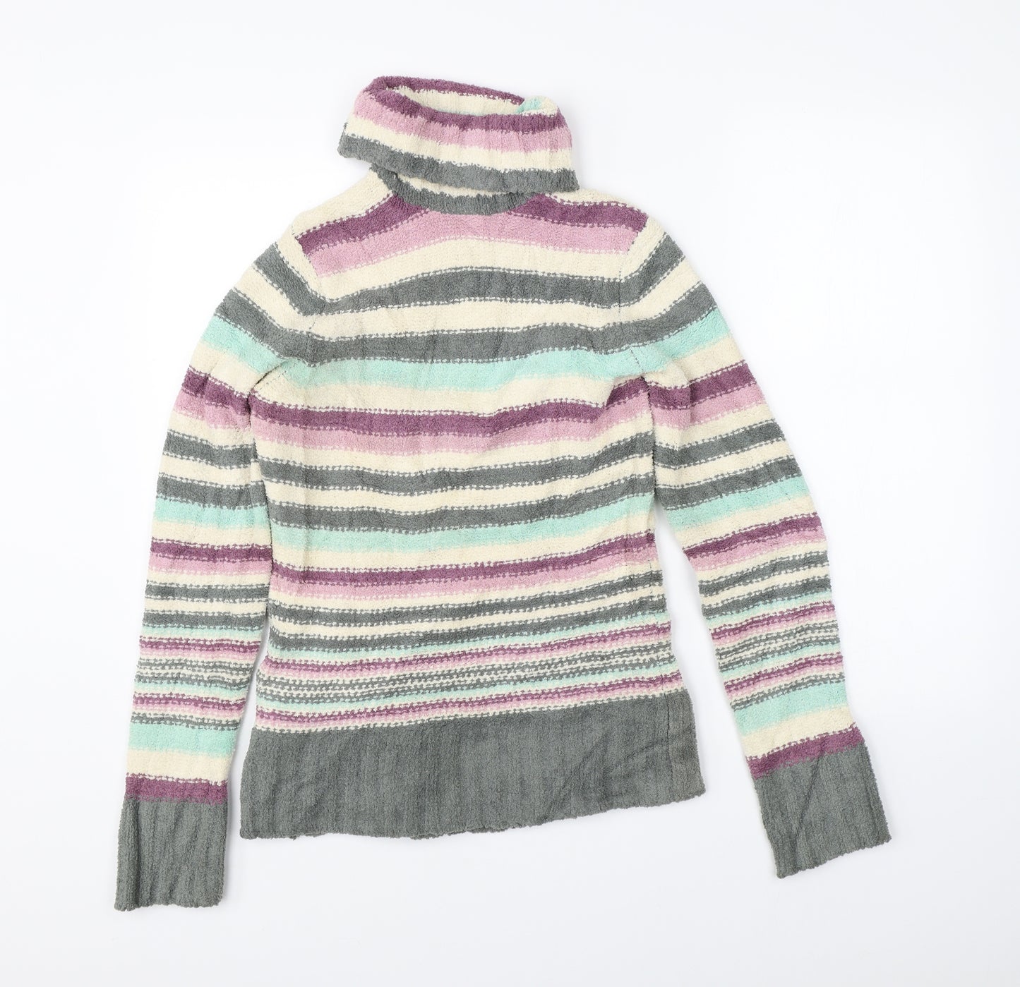 E-vie Womens Multicoloured Striped  Pullover Jumper Size 12