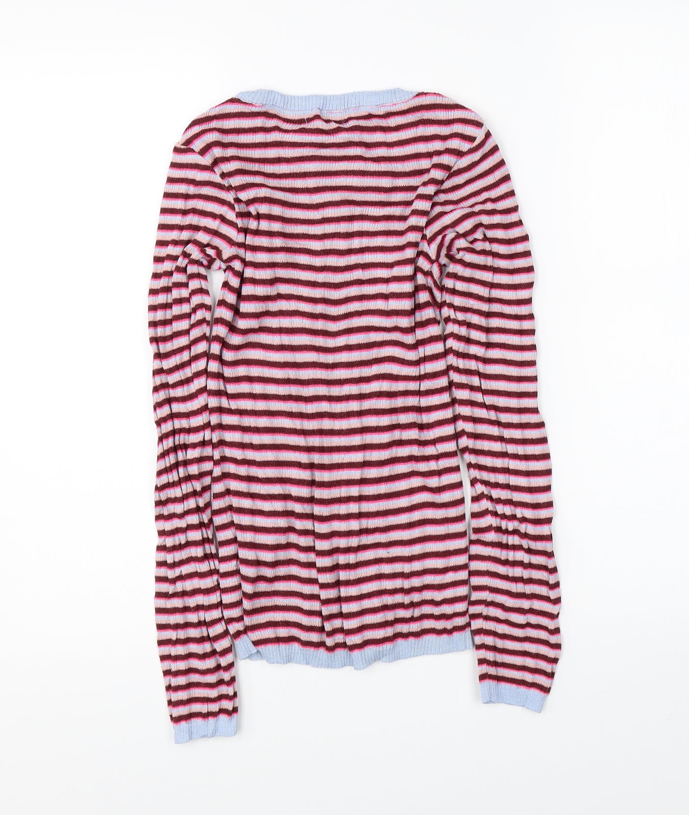 Primark Womens Pink Striped  Pullover Jumper Size XS