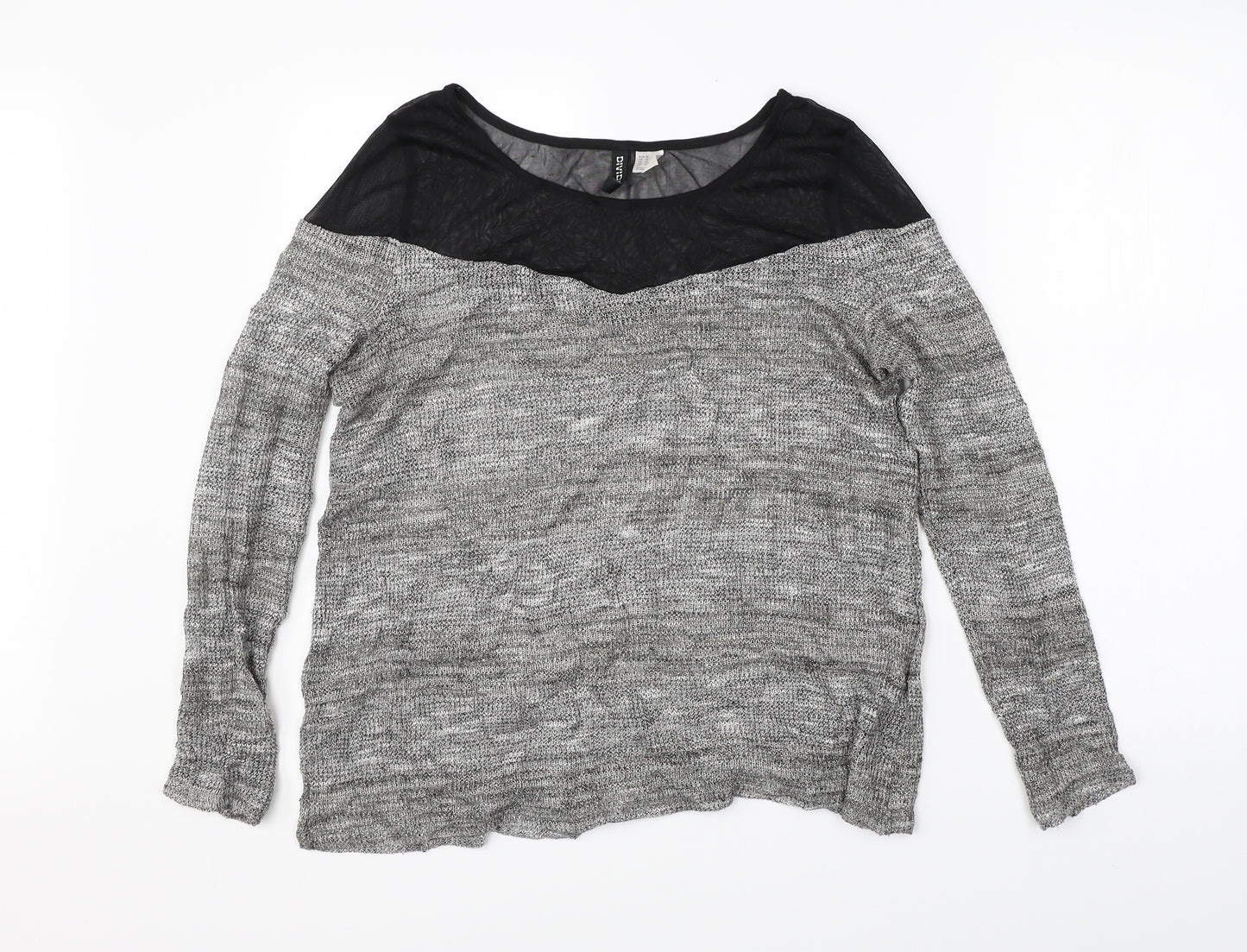 Divided Womens Grey   Pullover Jumper Size M