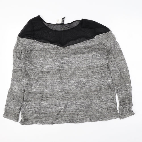 Divided Womens Grey   Pullover Jumper Size M
