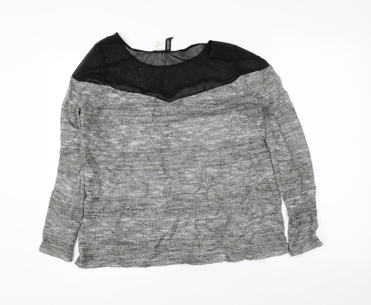 Divided Womens Grey   Pullover Jumper Size M