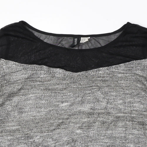 Divided Womens Grey   Pullover Jumper Size M