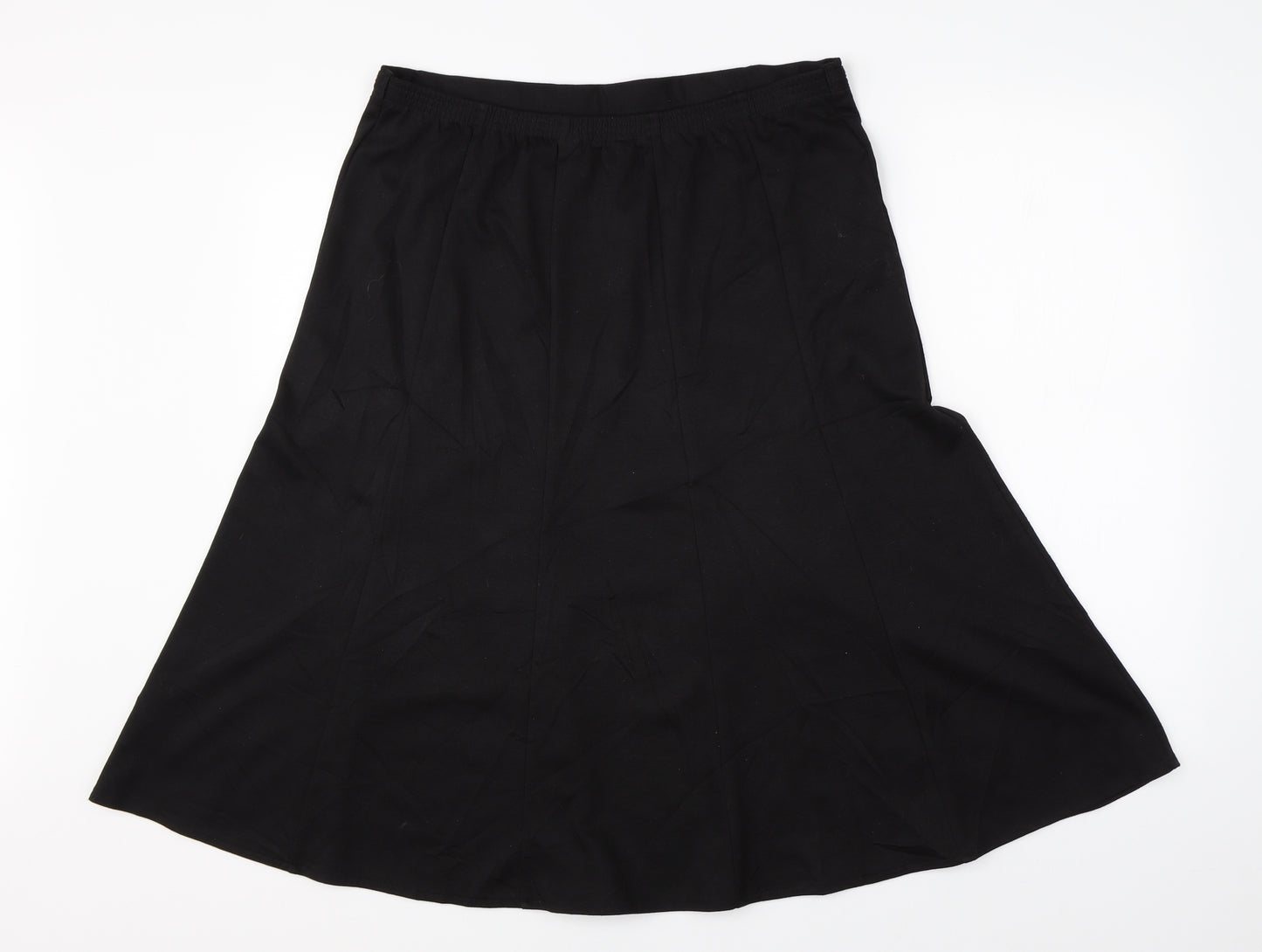 Bonmarché Womens Black   A-Line Skirt Size 14