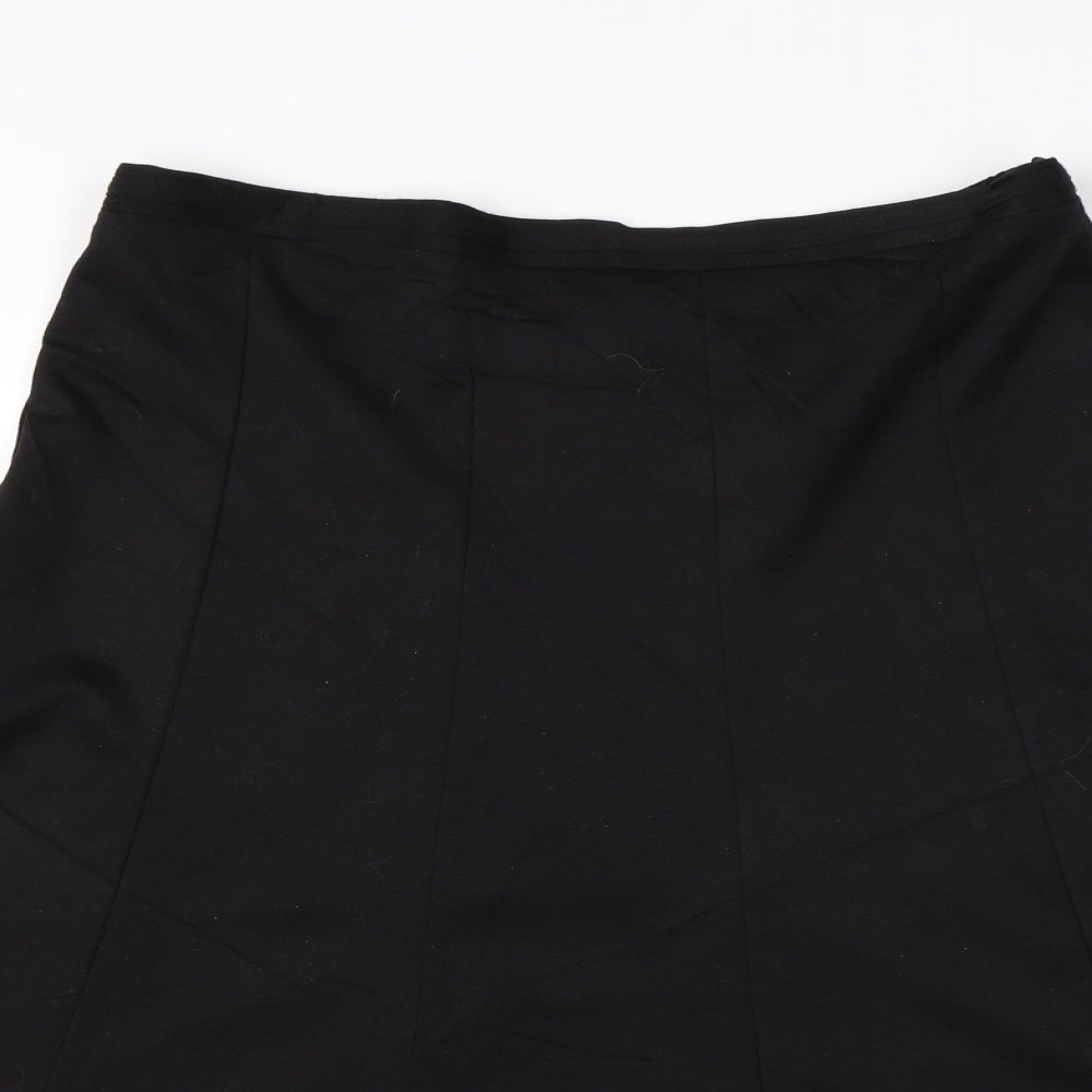 Bonmarché Womens Black   A-Line Skirt Size 14