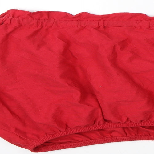 Topshop Womens Red   Basic Blouse Size 8  - cropped